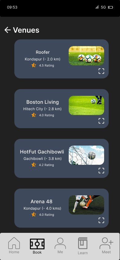 Venue Comparison